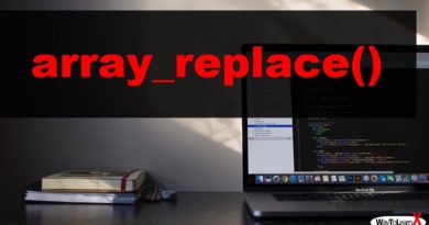 PHP array_replace