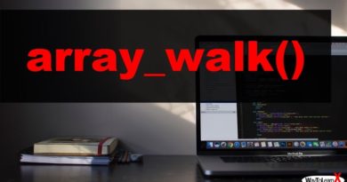 PHP array_walk