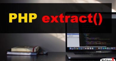 PHP extract