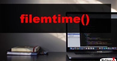 PHP filemtime
