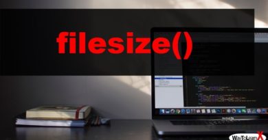 PHP filesize