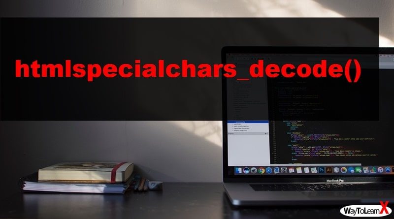 PHP htmlspecialchars_decode