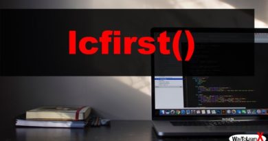 PHP lcfirst