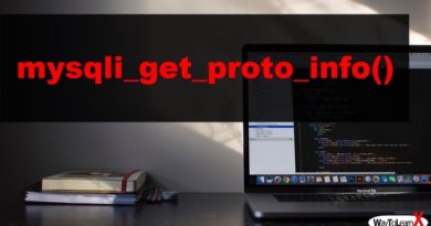 PHP mysqli_get_proto_info