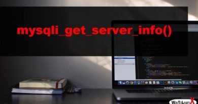 PHP mysqli_get_server_info