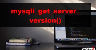 PHP mysqli_get_server_version