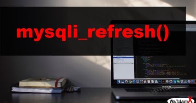 PHP mysqli_refresh