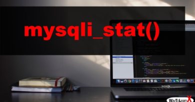 PHP mysqli_stat
