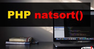 PHP natsort