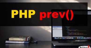 PHP prev
