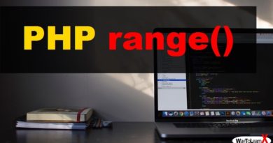 PHP range
