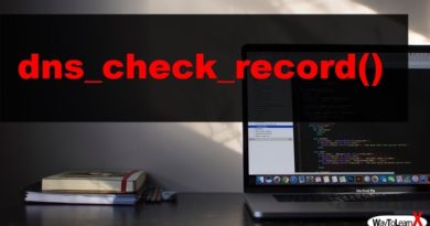 PHP dns_check_record