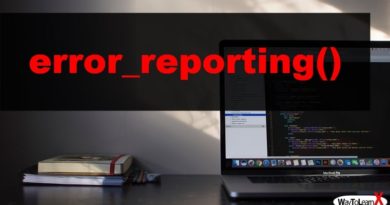 PHP error_reporting
