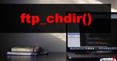 PHP ftp_chdir