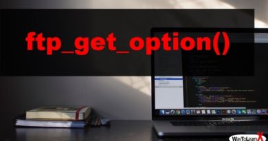 PHP ftp_get_option