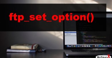 PHP ftp_set_option