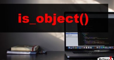 PHP is_object