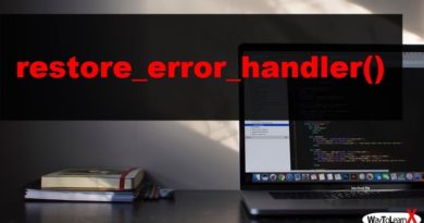 PHP restore_error_handler