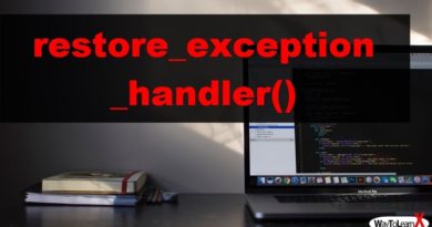 PHP restore_exception_handler