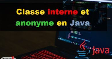 Classe interne et anonyme en Java