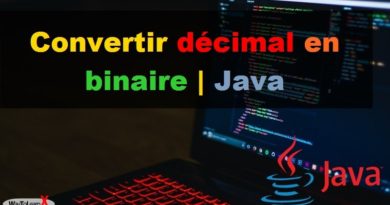 Convertir décimal en binaire - Java