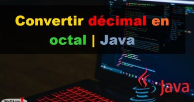 Convertir décimal en octal - Java