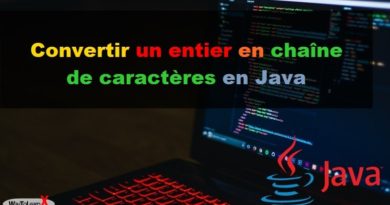 Convertir un entier en chaîne de caractères en Java