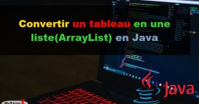 Convertir un tableau en une liste ArrayList en Java