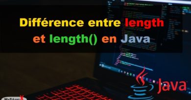 Différence entre length et length en Java