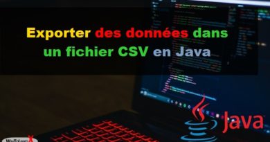 Exporter des données dans un fichier CSV en Java