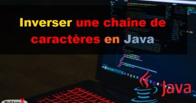 Inverser une chaîne de caractères en Java