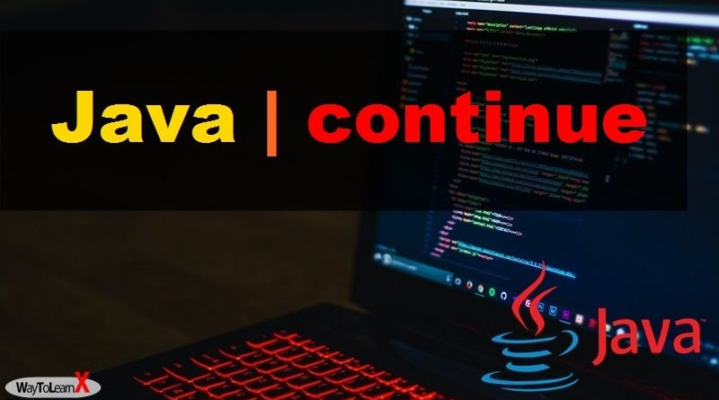 Java - continue
