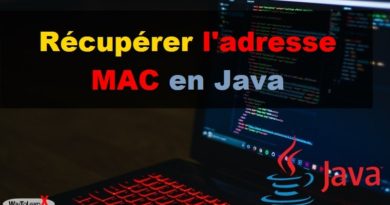 Récupérer l'adresse MAC en Java
