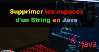 Supprimer les espaces d'un String en Java