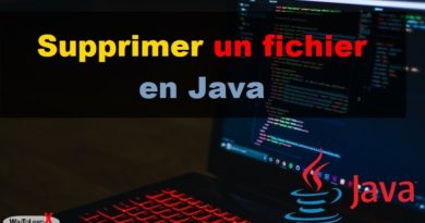 Supprimer un fichier en Java