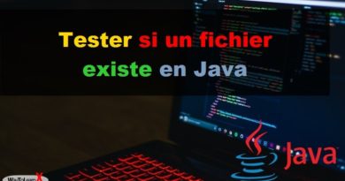 Tester si un fichier existe en Java