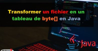 Transformer un fichier en un tableau de byte en Java