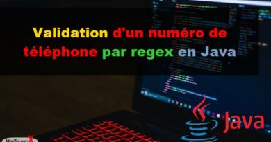Validation d'un numéro de téléphone par regex en Java