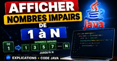 afficher-les-nombres-impairs-de-1-a-n