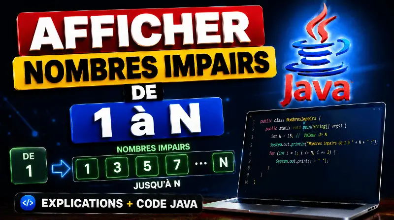 afficher-les-nombres-impairs-de-1-a-n