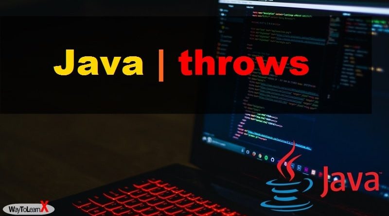 java throws