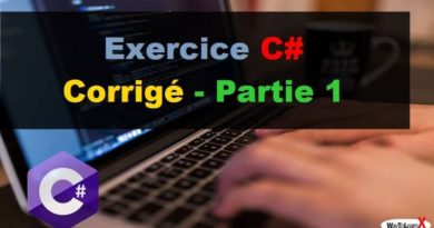 Exercice C# Corrigé - Partie 1