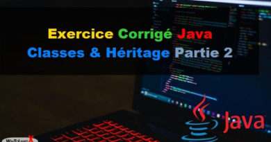 Exercices corrigés Java les classes et l'héritage - Partie 2