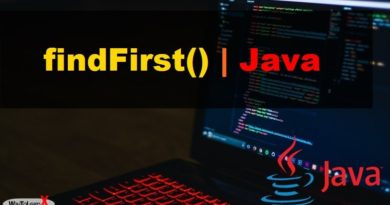 Java Stream findFirst