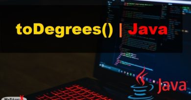 Java toDegrees
