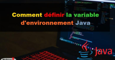 Comment définir la variable d'environnement Java