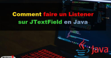 Comment faire un Listener sur JTextField en Java