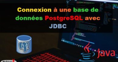 Connexion à une base de données Postgresql avec JDBC