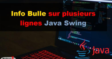 Info Bulle sur plusieurs lignes Java Swing