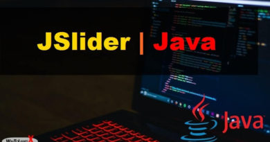 JSlider Java Swing